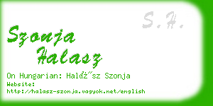 szonja halasz business card